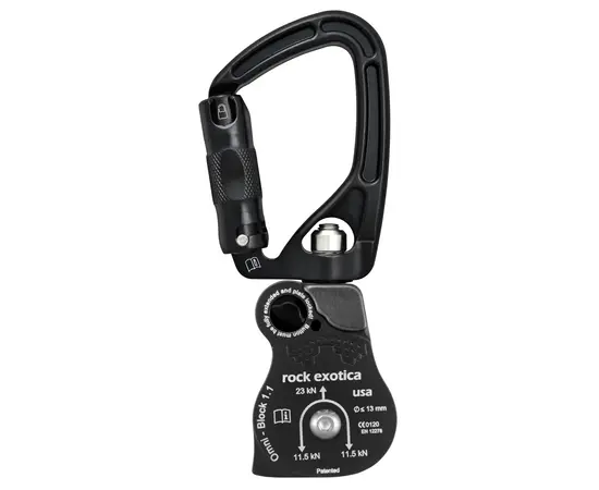 ROCK EXOTICA OMNI BLOCK SWIVABINER - Umlenkrolle mit Karabiner und Wirbel