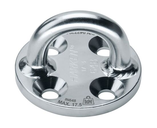 HARKEN 76 MM STAINLESS STEEL HIGH-LOAD ROUND STANDARD PADEYE